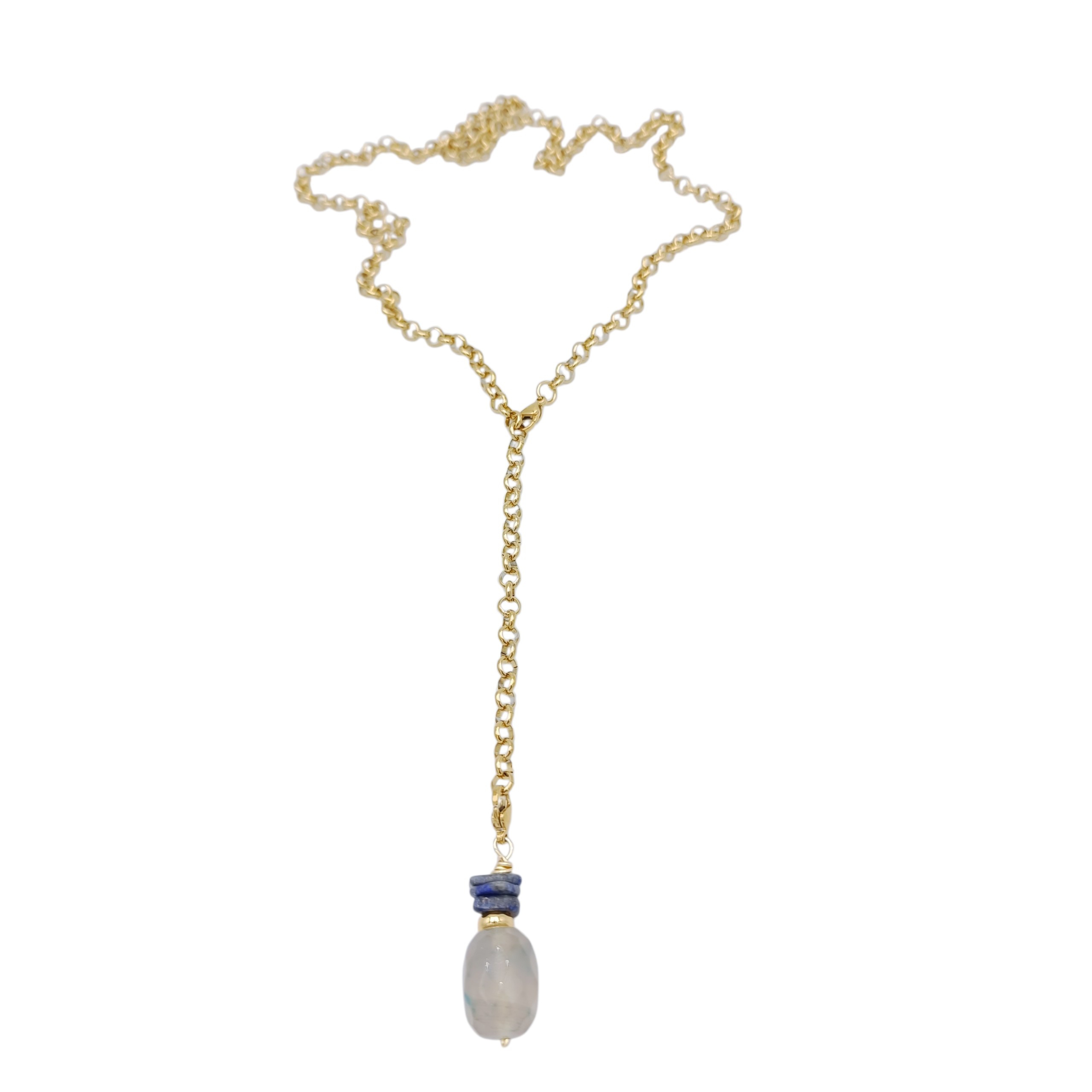 Collar Corbata Piedra Gris - Imagen 5