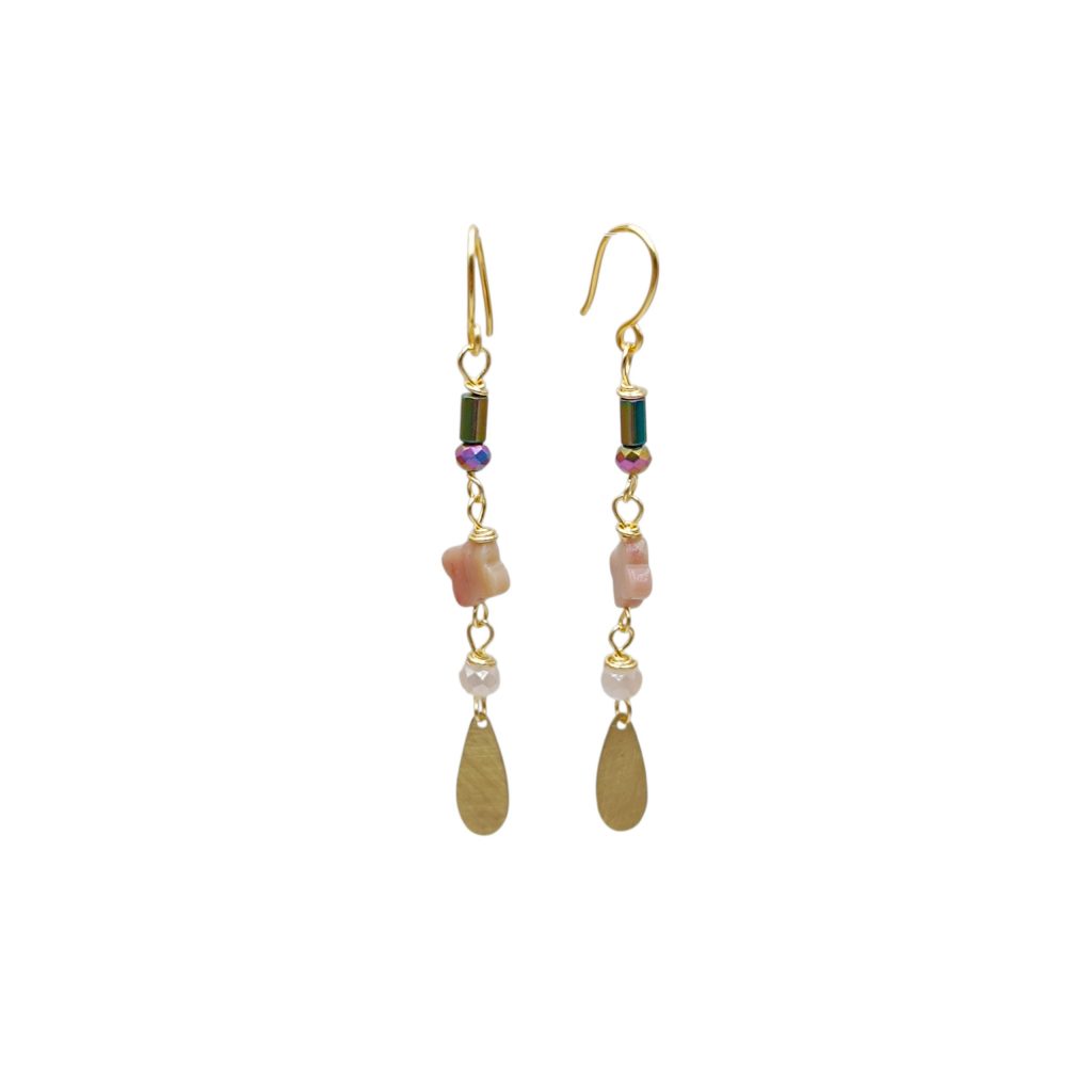 pendientes largos y ligeros