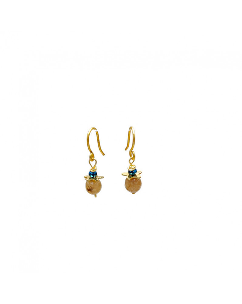 Pendientes Mini Piedras Ágata Pendientes Mini Piedras Ágata
