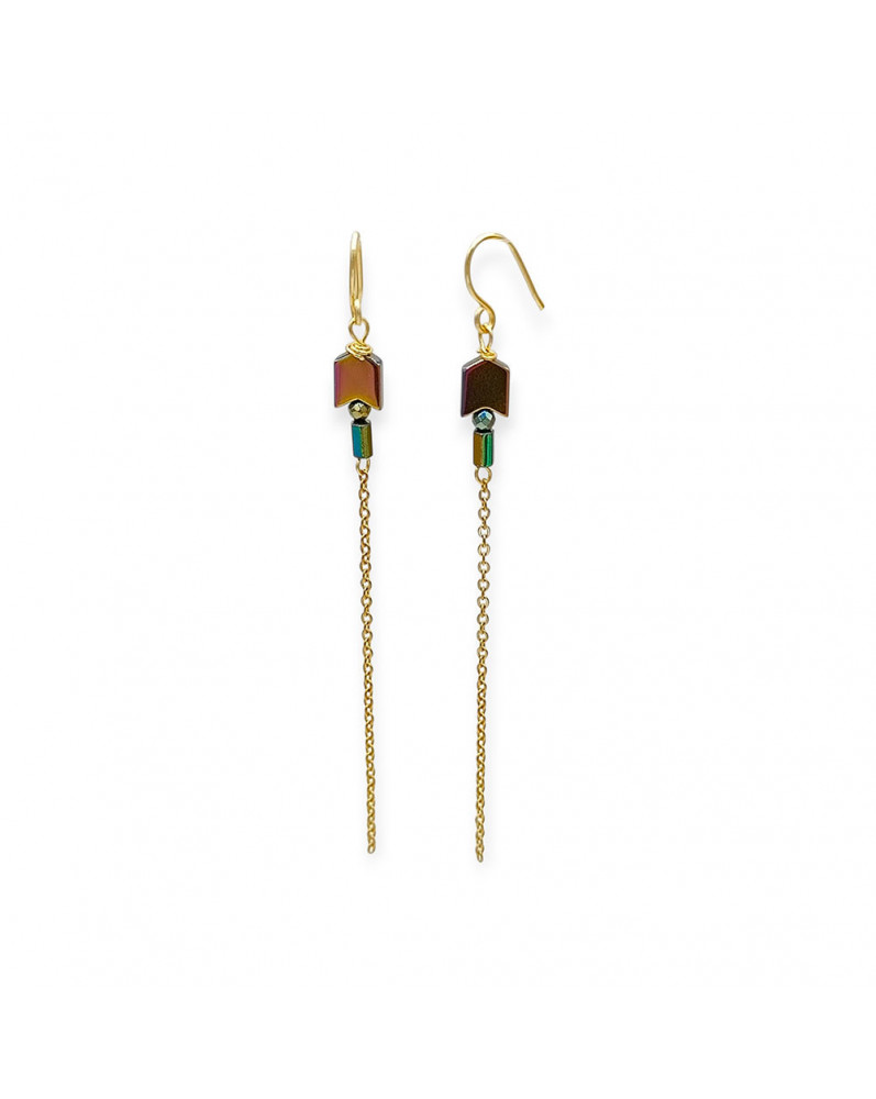 Pendientes Largos Cristales Pendientes Largos Cristales