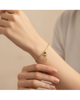 Pulsera Cadena Estrella Hueca
