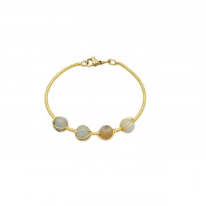 Pulsera Hilo Dorado Cielo