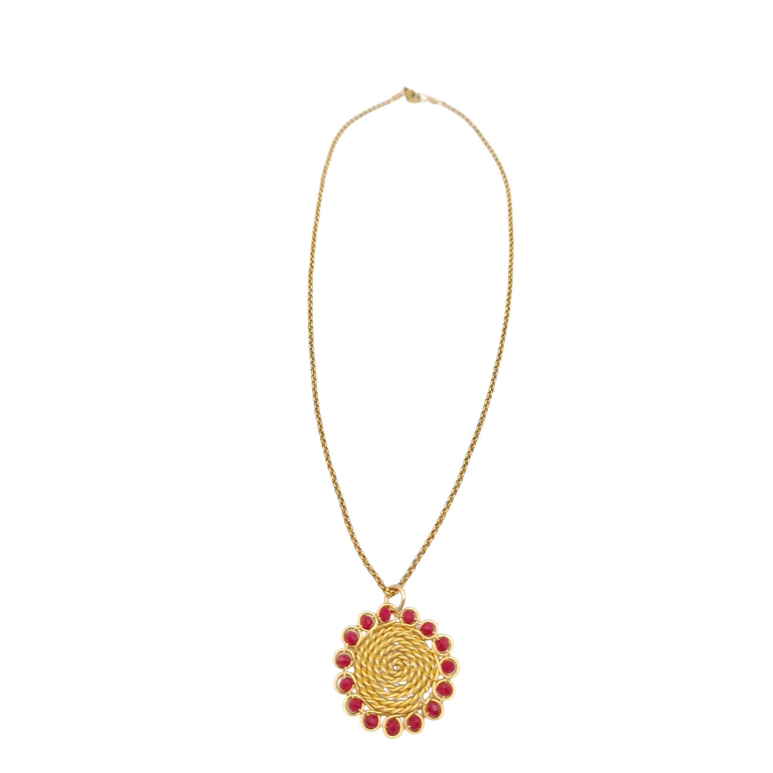 Collar Alambrismo Rojo - Imagen 3